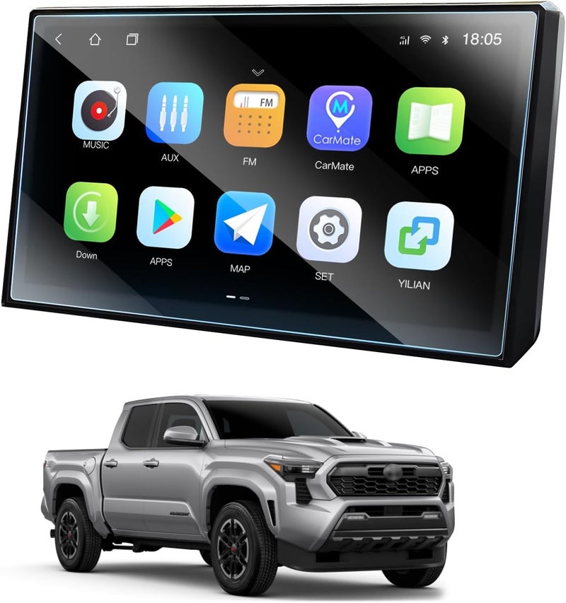 LANGBEAN Anti-Glare Matte 14-Inch Screen Protector for 2024-2025 Tacoma (TRD Pro/Trailhunter/Limited/TRD Pro/TRD Off-Road) Infotainment Touchscreen, 2025 Tacoma Accessories - Image 1